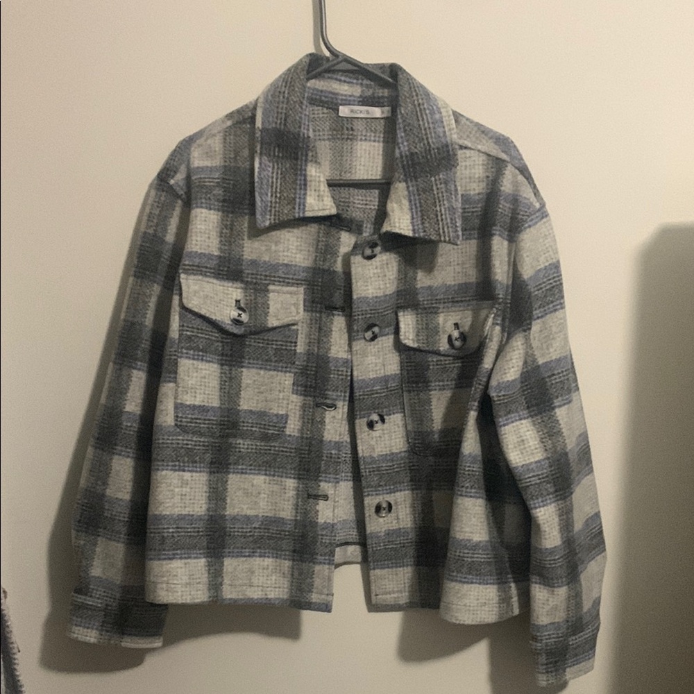 Ricki’s Women’s Gray Plaid Jacket